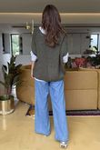 Made in Italy Hush Button Knit Waistcoat Khaki